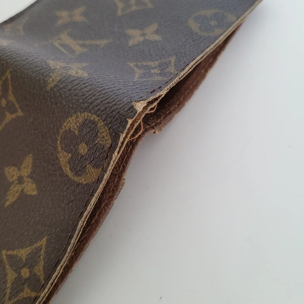 Louis Vuitton Monogram Bifold Wallet Brown Canvas CA0099 Made in Spain